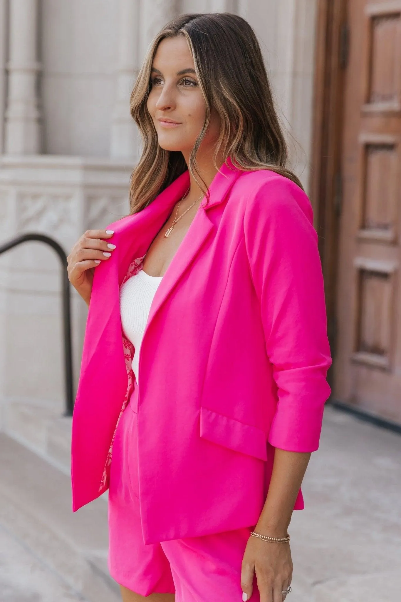 Pretty In Pink Blazer - Final Sale