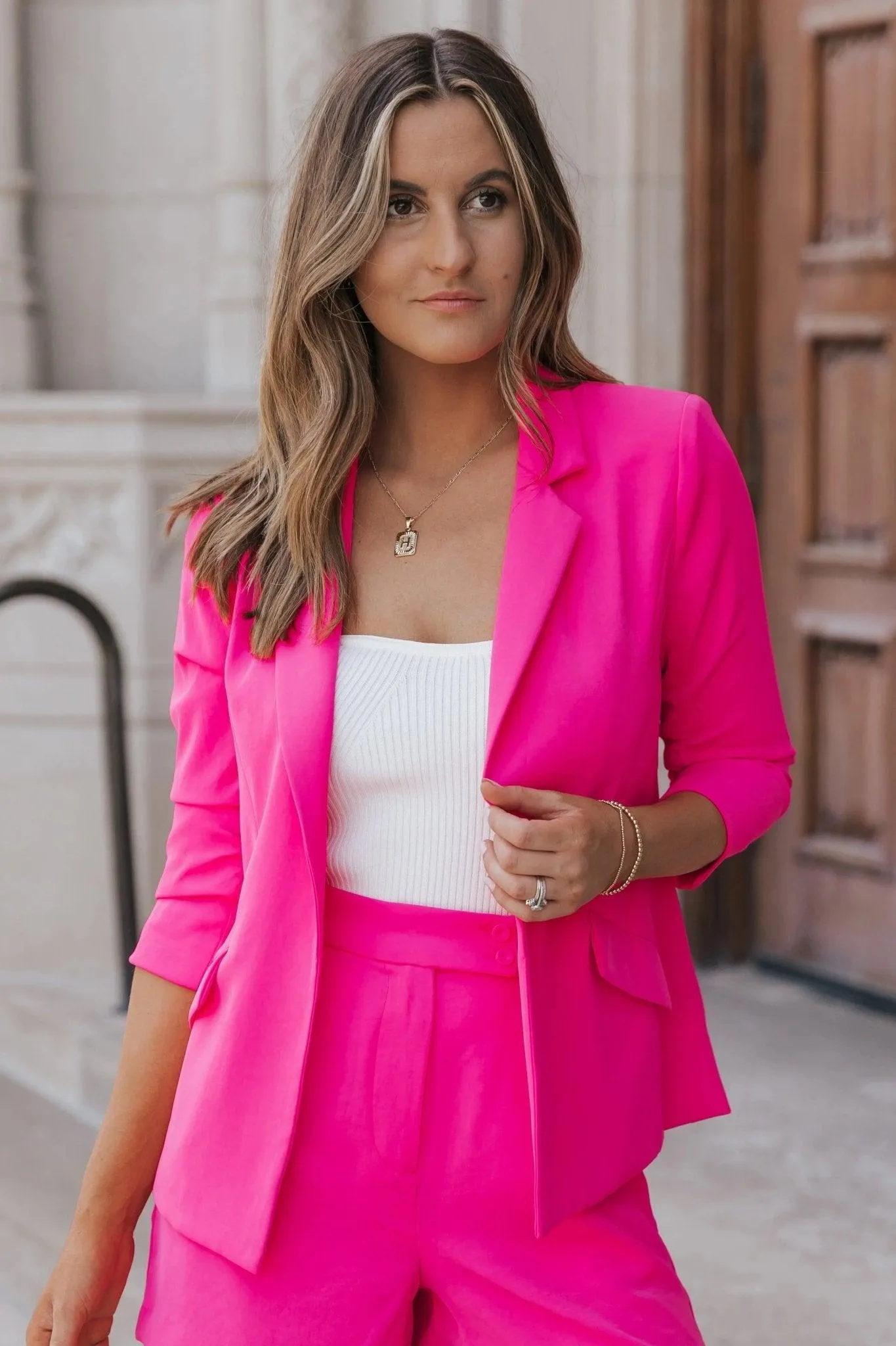 Pretty In Pink Blazer - Final Sale