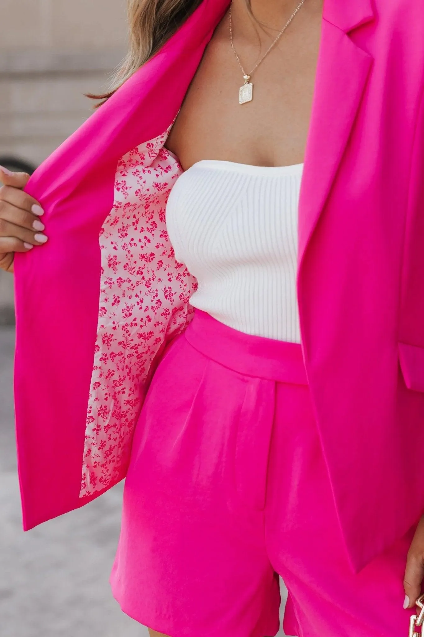 Pretty In Pink Blazer - Final Sale