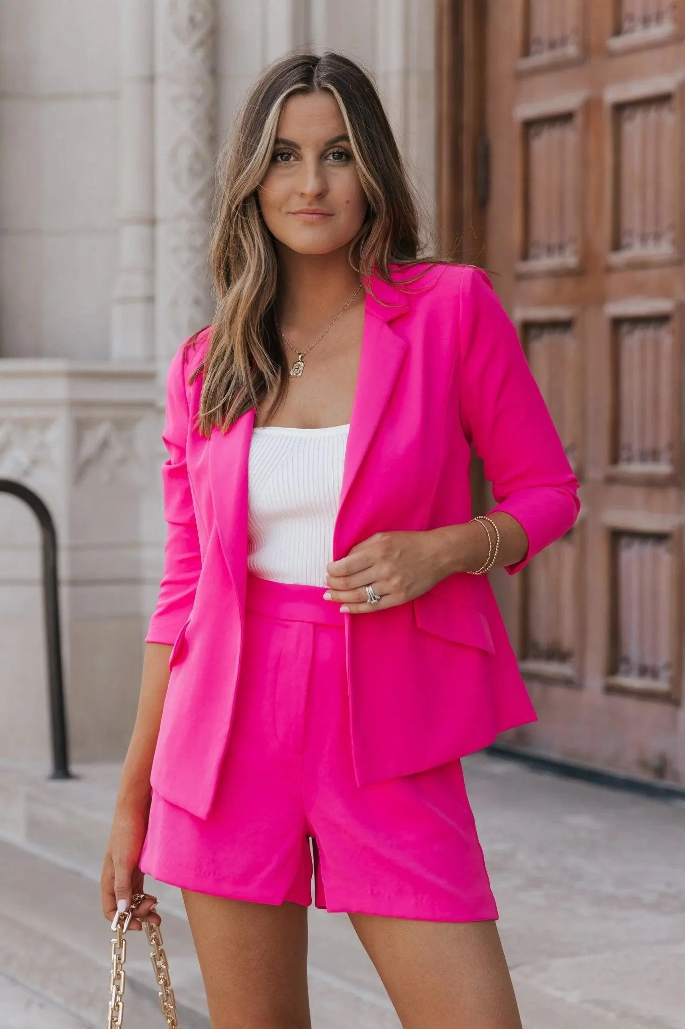 Pretty In Pink Blazer - Final Sale