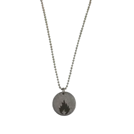 "KARMACOMA" COIN NECKLACE - MASSIVE ATTACK X LEGACY OF WAR COLLABORATION