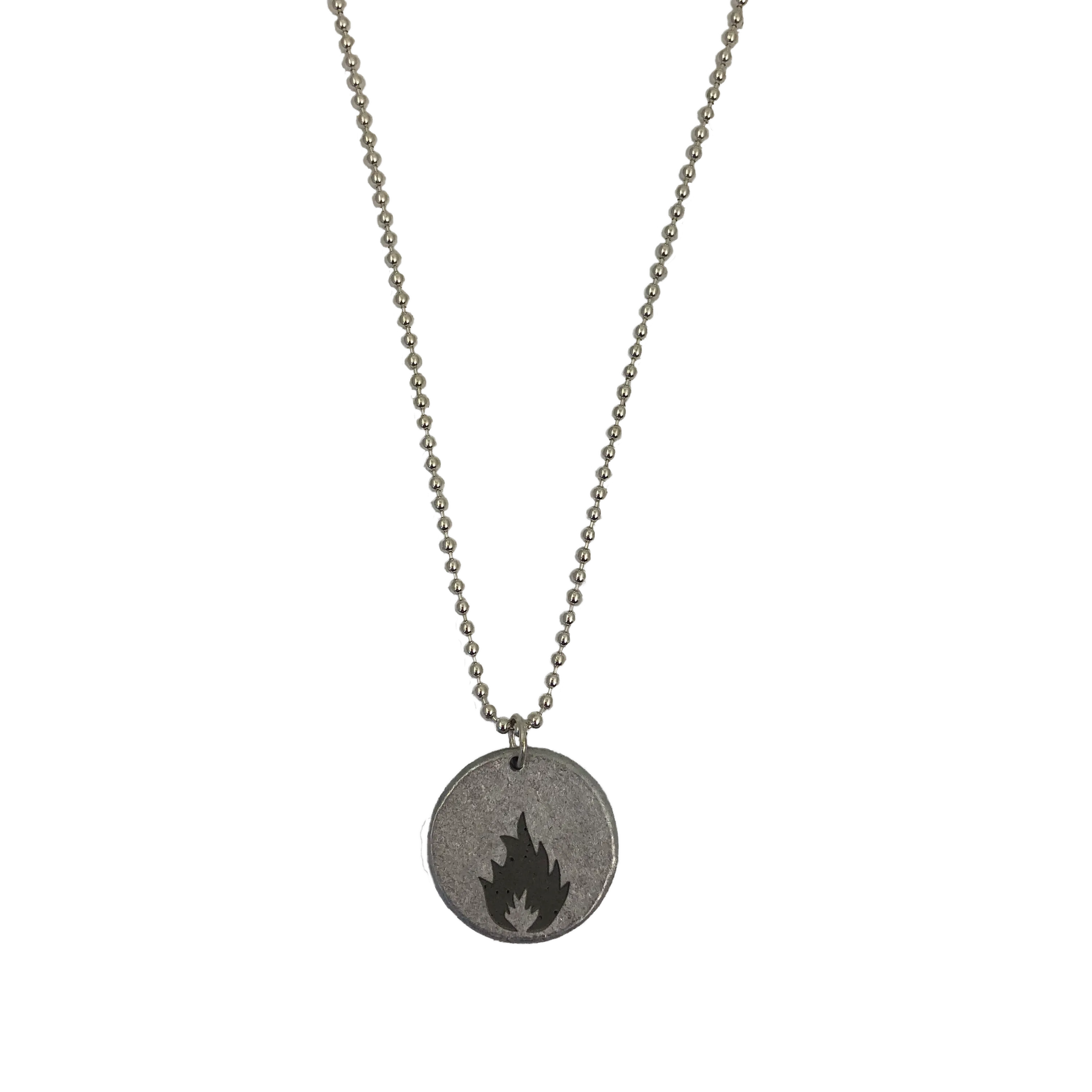 "KARMACOMA" COIN NECKLACE - MASSIVE ATTACK X LEGACY OF WAR COLLABORATION