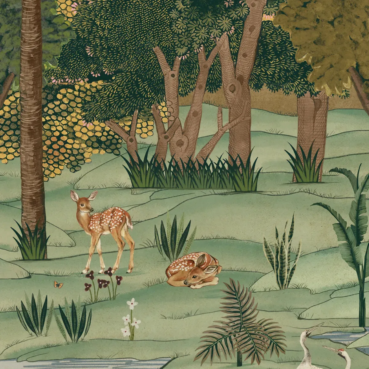 Ran Shringar Wallpaper Depicting Ranthambore Forest, Muddy Brown