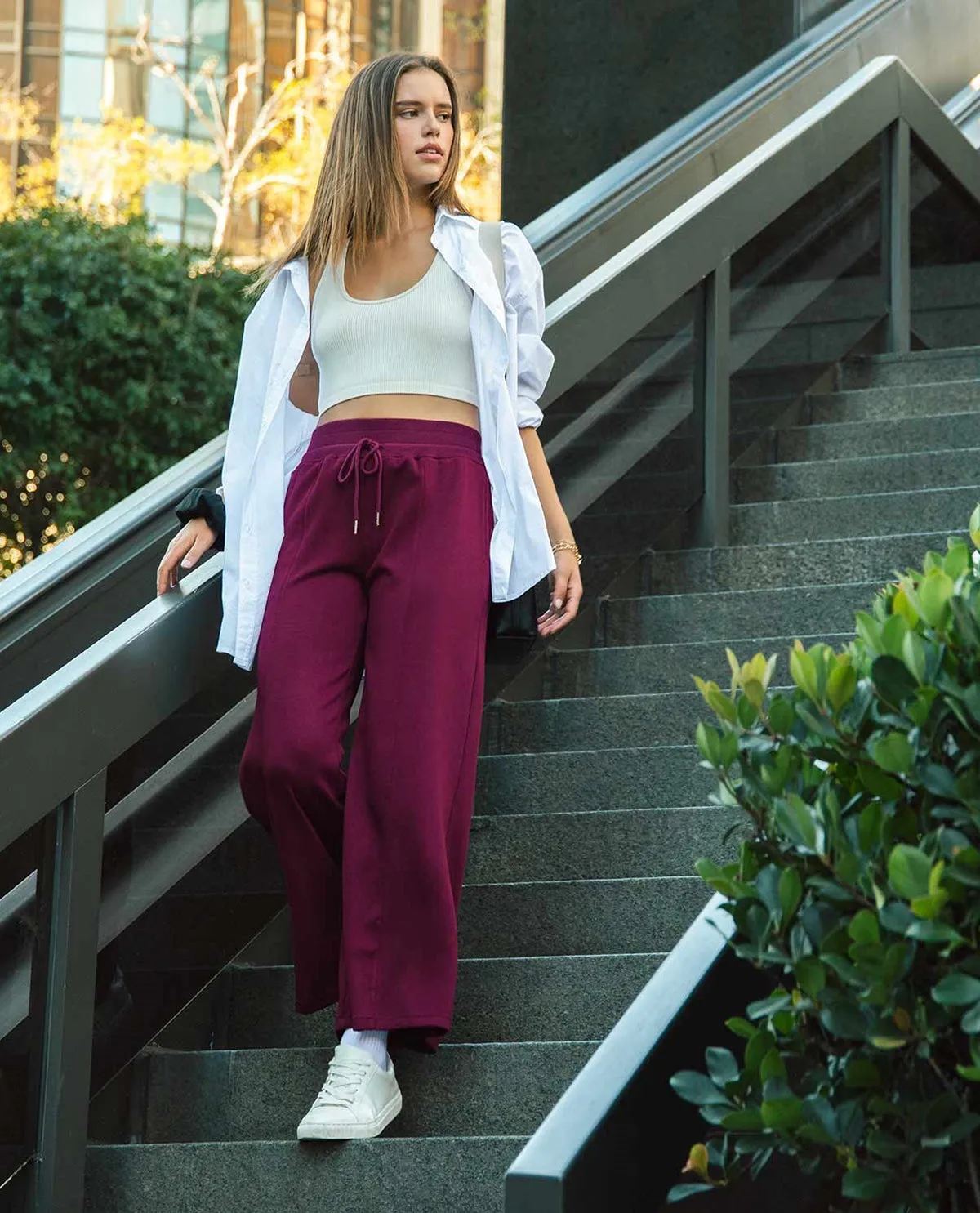 Relaxed Wide Leg Pant