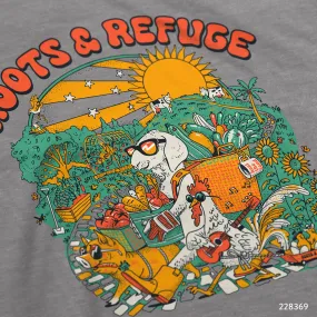 Roots & Refuge Funky Farm Animals T-Shirt Design