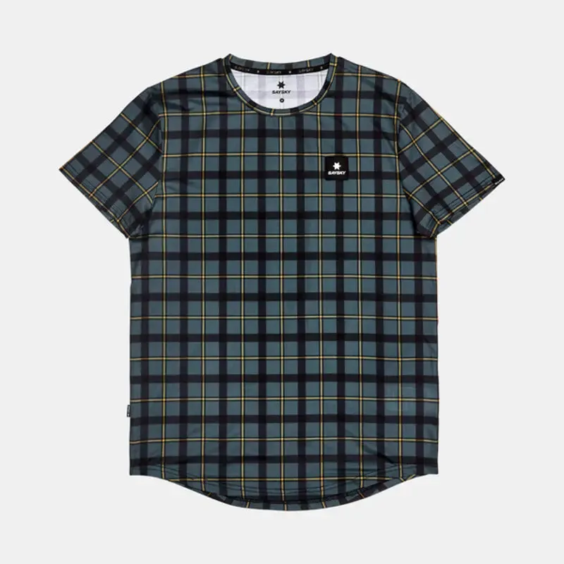 Saysky | Checker Combat T-Shirt | Heren | Grey