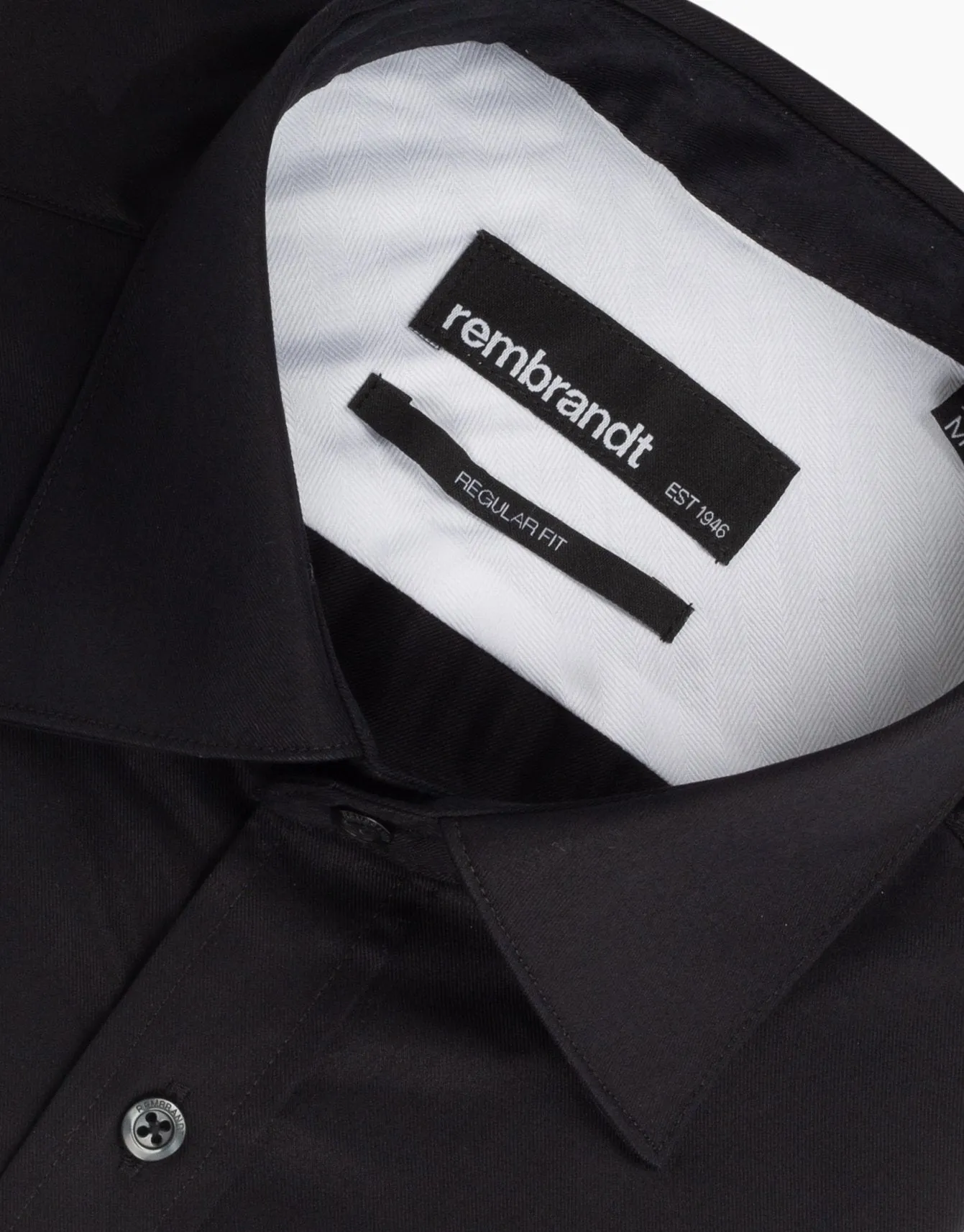 Sinatra Black Twill Business Shirt