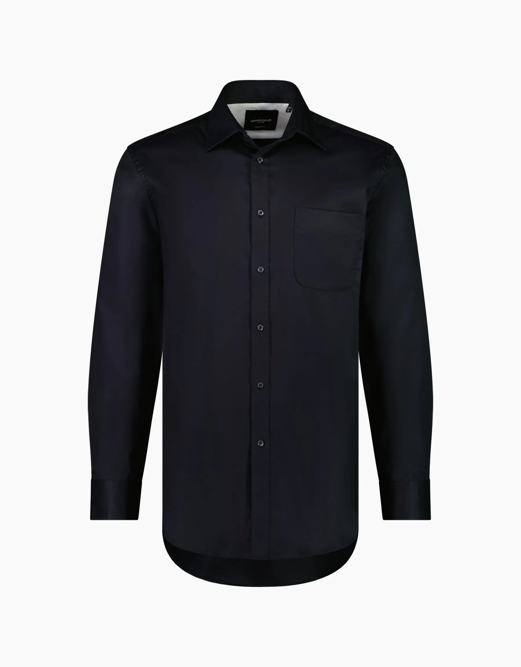 Sinatra Black Twill Business Shirt