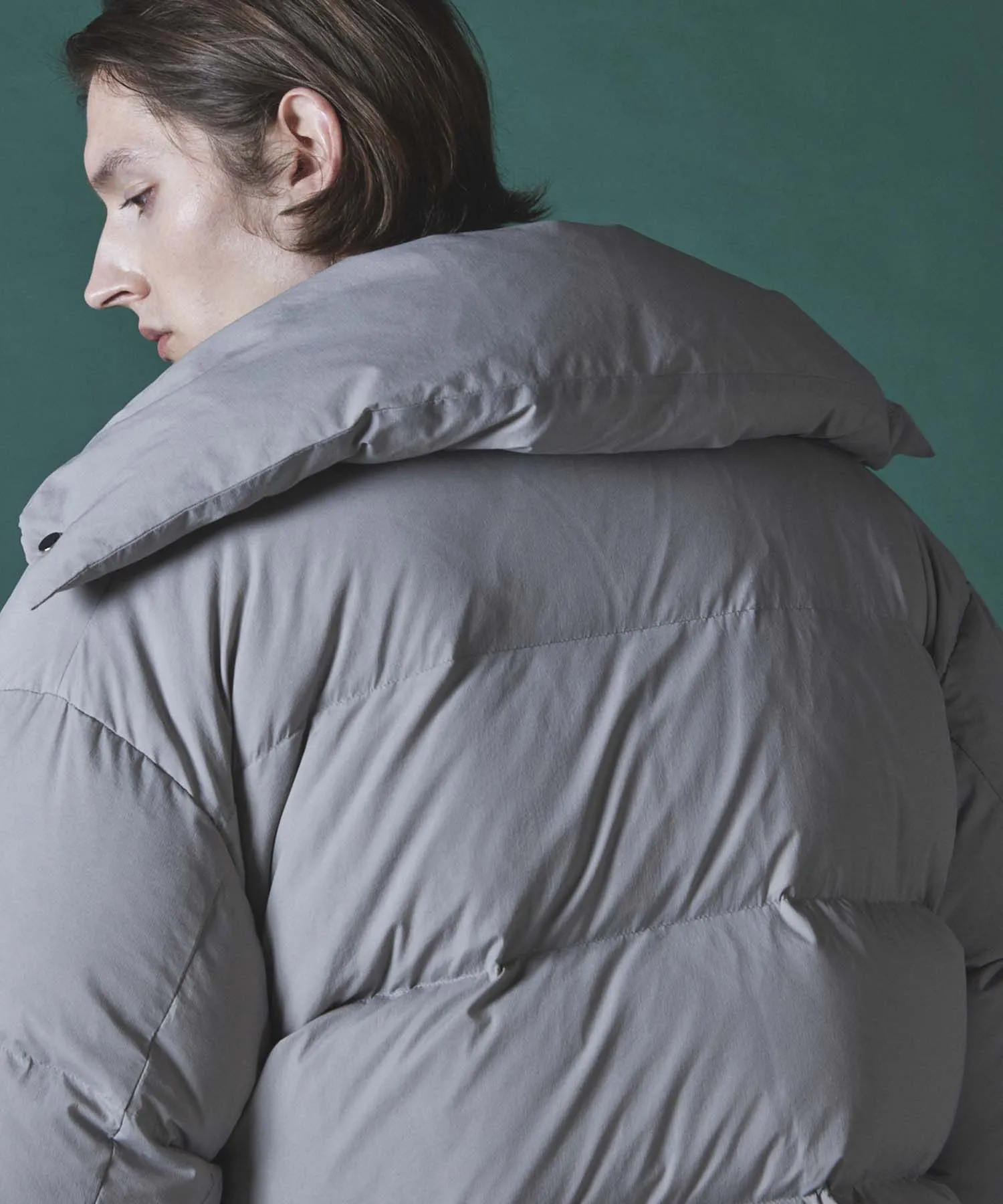 Stretch Nylon Prime-Over Down Jacket