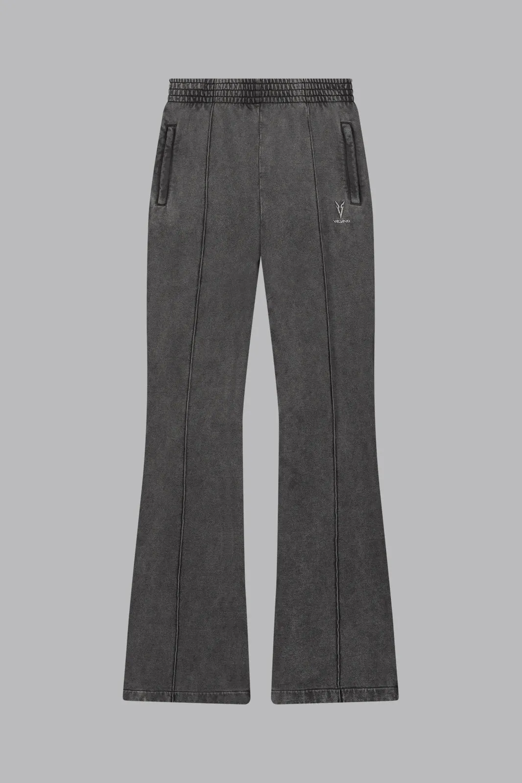 V_LYFE420 FLARED JOGGERS - Gray Vintage