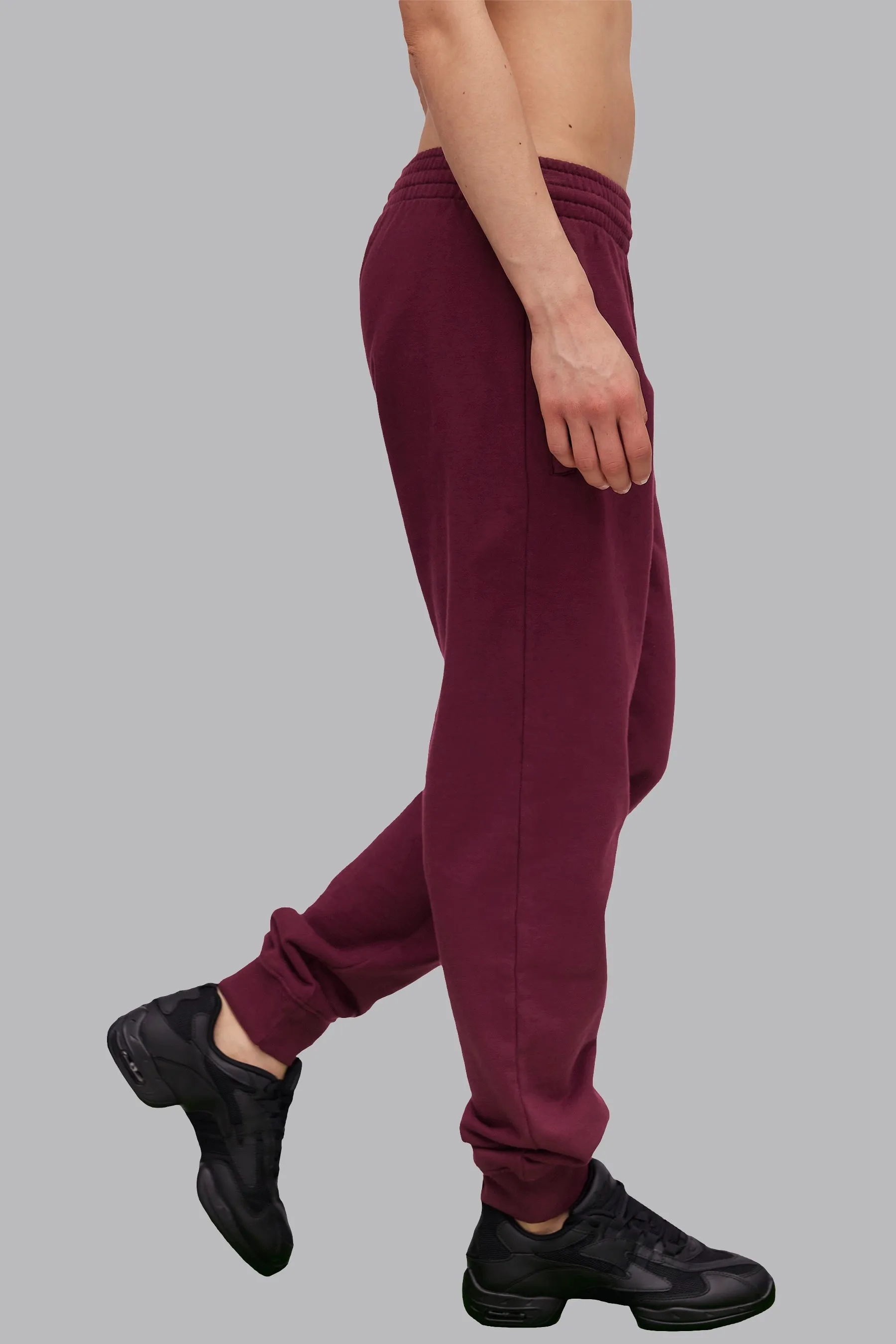 V_LYFE420 JOGGERS - Burgundy