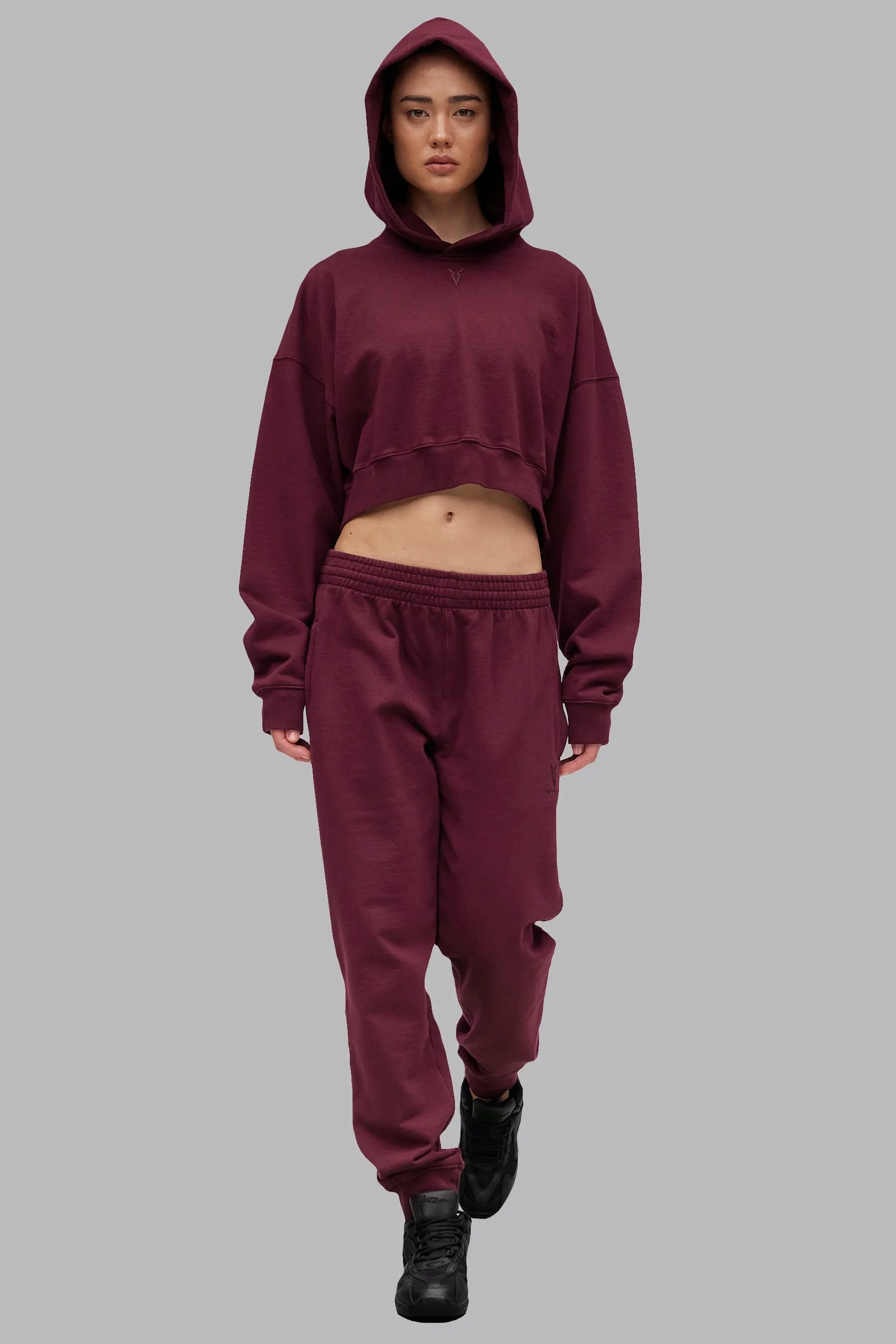 V_LYFE420 JOGGERS - Burgundy