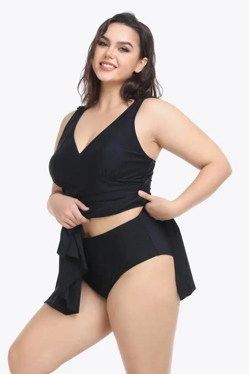 Women's Plus Plunge Two-Piece Swimsuit