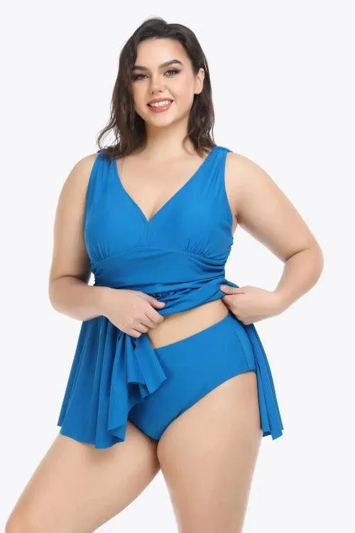 Women's Plus Plunge Two-Piece Swimsuit