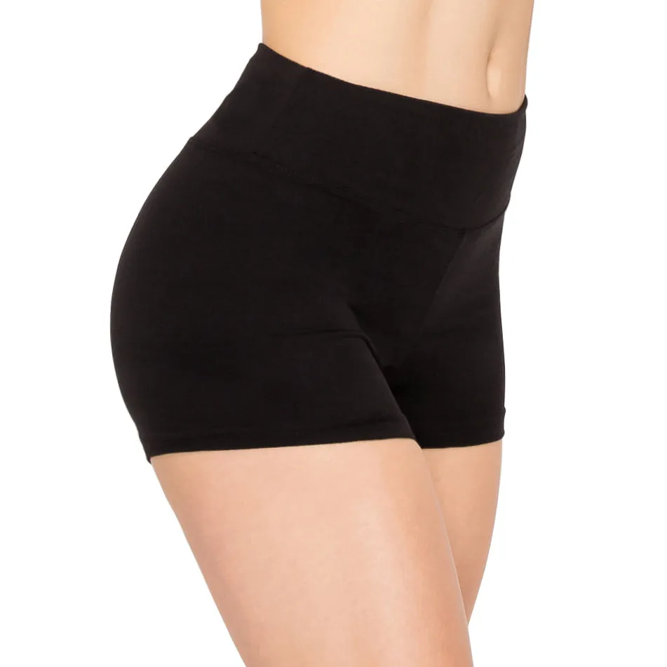 Workout Yoga Shorts - 3 Inch Waistband - Solid Colors *AMAZON BESTSELLER*