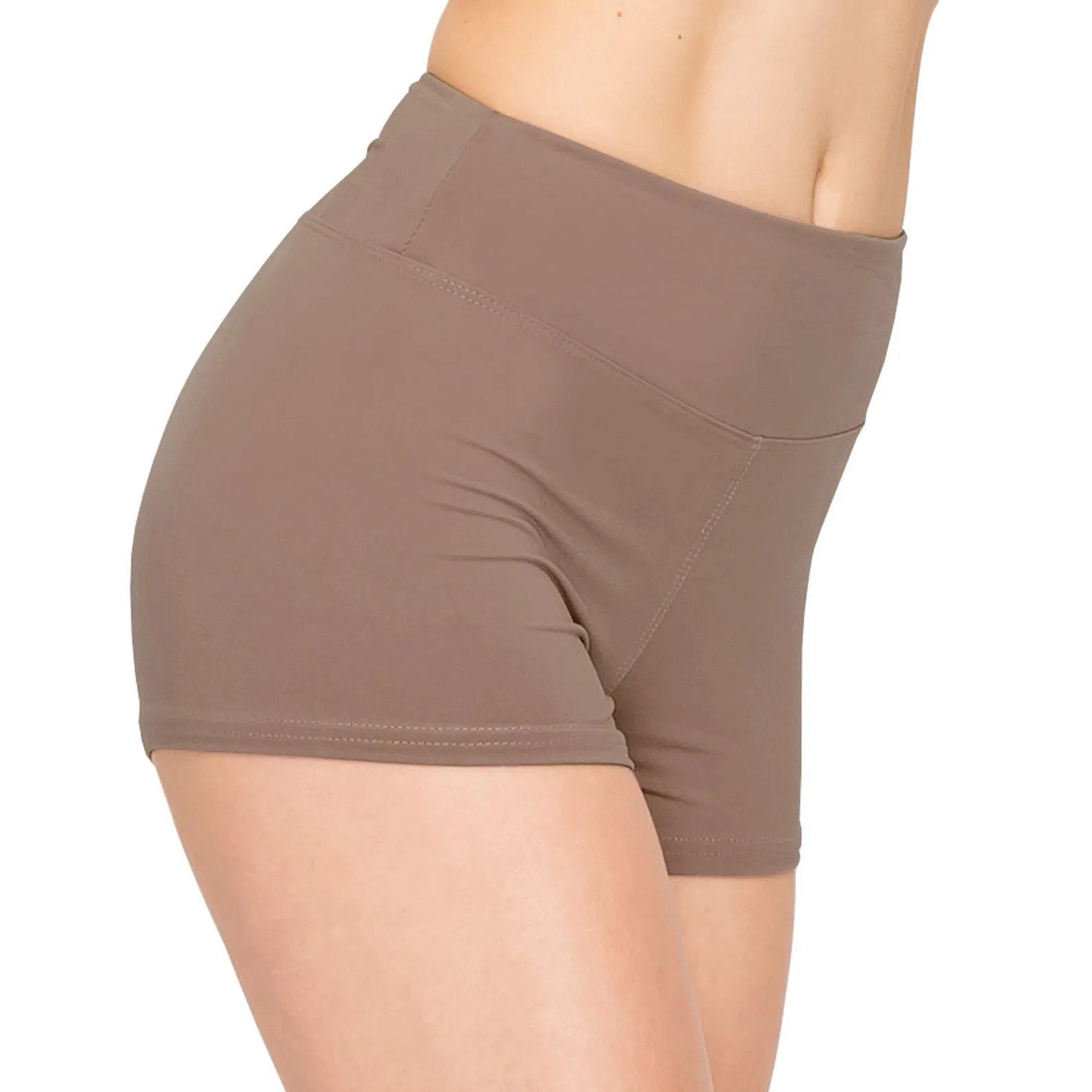 Workout Yoga Shorts - 3 Inch Waistband - Solid Colors *AMAZON BESTSELLER*