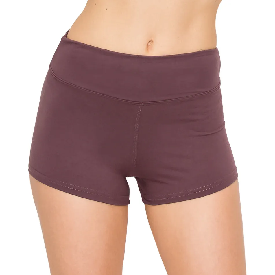 Workout Yoga Shorts - 3 Inch Waistband - Solid Colors *AMAZON BESTSELLER*