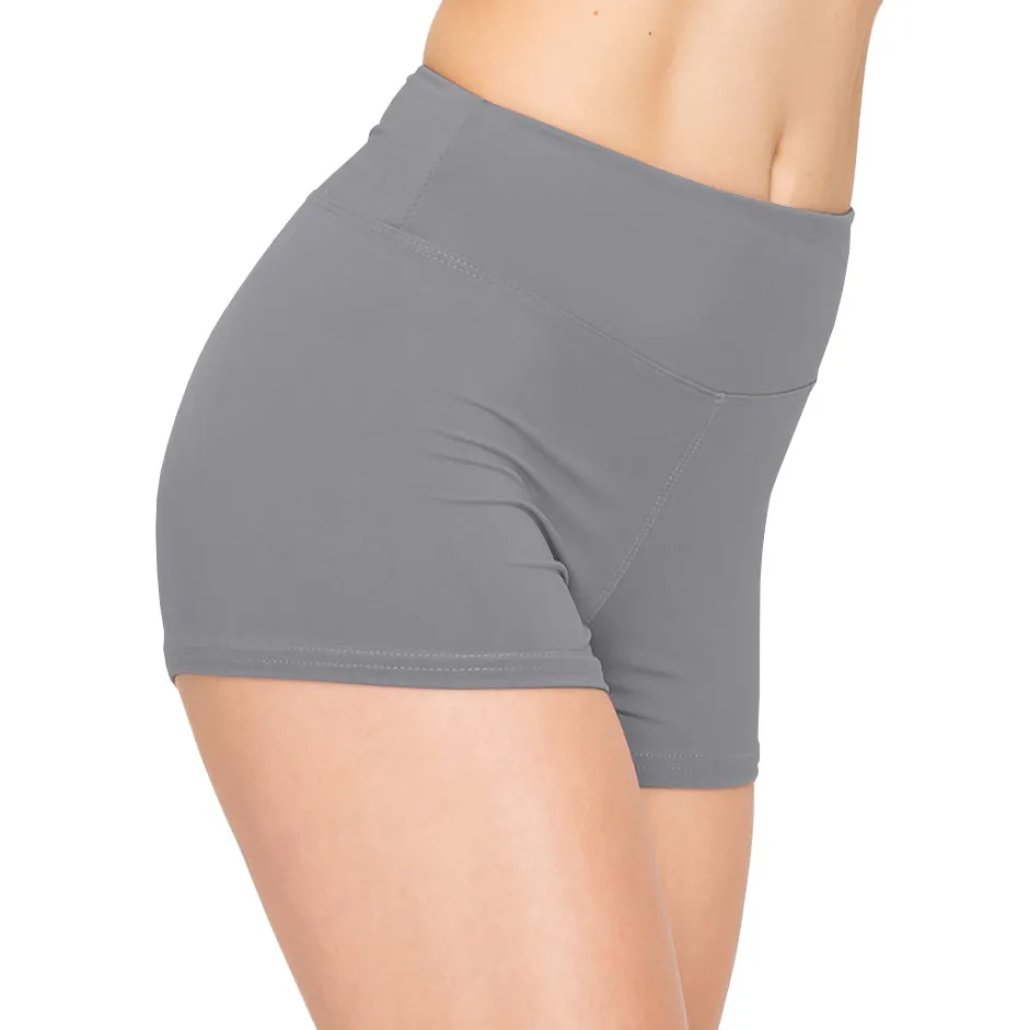 Workout Yoga Shorts - 3 Inch Waistband - Solid Colors *AMAZON BESTSELLER*